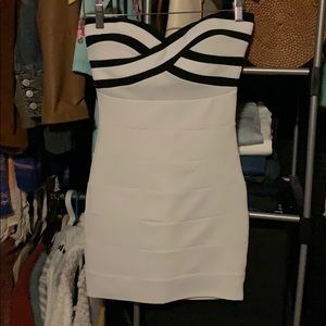 Strapless bodycon dress